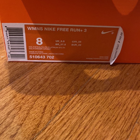 Womens nike free run + 3 - Picture 9 of 10